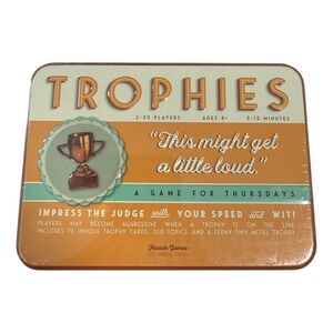Facade Games Trophies Card Game Tin‎ 2 30 Players Ages 8+ New Sealed